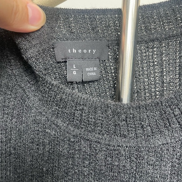 Theory | Chloh Long Sleeve Evian Stretch Dress Contemporary Minimalist Wool - Picture 5 of 8